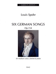Six German Songs Sheet Music by Louis Spohr