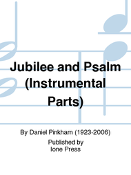 Jubilee and Psalm (Instrumental Parts) Sheet Music by Daniel Pinkham