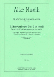 Blasserquintett Nr. 3 Sheet Music by Francois-Rene Gebauer (1773-1845)
