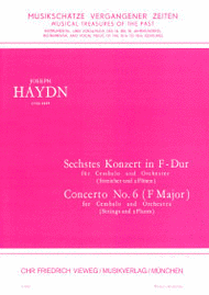 6. Konzert fur Cembalo (Klavier) und Streicher Sheet Music by Franz Joseph Haydn