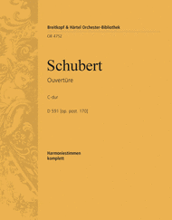 Overture in C major D 591 [Op. post. 170] Sheet Music by Franz Schubert