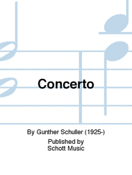 Concerto Sheet Music by Gunther Schuller