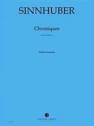 Chroniques Sheet Music by Claire-Melanie Sinnhuber