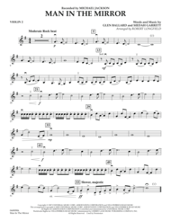 Man in the Mirror - Violin 2 Sheet Music by Glen Ballard