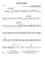 Star Trek - Cello Sheet Music by Gene Roddenberry