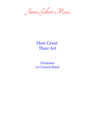How Great Thou Art [O STORE GUD] (IE/CB) Sheet Music by Swedish Folk Tune