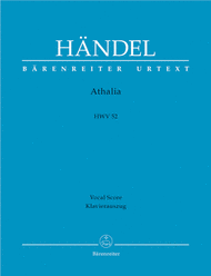 Athalia HWV 52 Sheet Music by George Frideric Handel