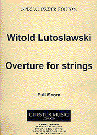 Overture For Strings Sheet Music by Witold Lutoslawski