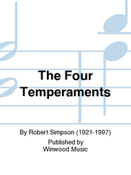 The Four Temperaments Sheet Music by Robert Simpson