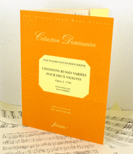 Chansons russes variees for two violins. Opus 2 Sheet Music by Ivan Evstafievitch Handochkine