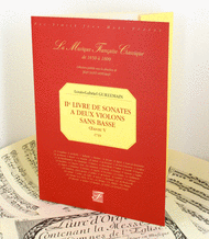 Second book of sonatas for two violins without bass. Opus V Sheet Music by Louis Gabriel Guillemain