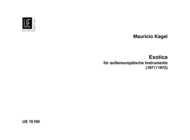 Exotica Sheet Music by Mauricio Kagel