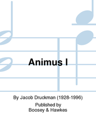 Animus I Sheet Music by Jacob Druckman