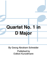 Quartet No. 1 in D Major Sheet Music by Julius Schneider