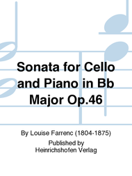 Sonata for Cello and Piano in Bb Major Op. 46 Sheet Music by Louise Farrenc