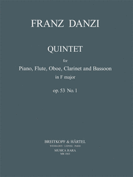 Quintet in F major Op. 53 Sheet Music by Franz Danzi