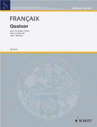 Quartet Sheet Music by Jean Francaix