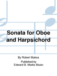 Sonata for Oboe and Harpsichord Sheet Music by Robert Baksa