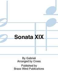 Sonata XIX Sheet Music by Gabrieli
