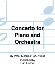 Concerto For Piano And Orchestra Sheet Music by Peter Mennin