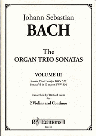 Organ Trio Sonatas V & VI Sheet Music by Johann Sebastian Bach