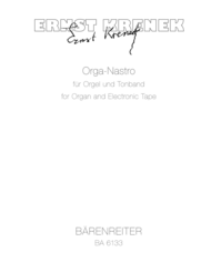 Orga-Nastro for Organ and Tape op. 212 Sheet Music by Ernst Krenek