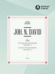 String Trio Wk 33 No. 2 Sheet Music by Johann Nepomuk David
