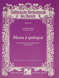 Messa a quinque Sheet Music by Orindio Bartolini