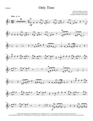 Only Time (Enya) String Quartet Sheet Music by Enya