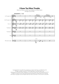 Taylor Swift - I Knew You Were Trouble for Brass Sextet (with optional drums) Sheet Music by Taylor Swift