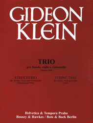 String Trio (1944) Str Trios Sheet Music by Gideon Klein