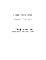 La Réjouissance from Royal Fireworks STRING TRIO (for string trio) Sheet Music by George Frideric Handel