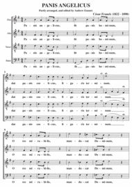 Panis Angelicus A Cappella Sheet Music by César Franck (1822-1890)
