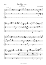 15 easy flute trios Sheet Music by Traditional