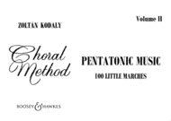 Pentatonic Music - Volume II Sheet Music by Zoltan Kodaly