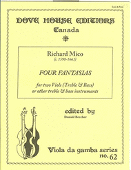 Four Fantasias Sheet Music by Richard Mico
