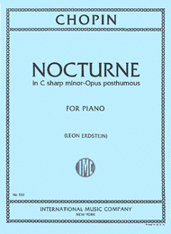 Nocturne in C sharp minor (Opus posthumous) Sheet Music by Frederic Chopin
