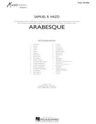 Arabesque - Full Score Sheet Music by Samuel R. Hazo