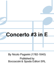Concerto #3 in E Sheet Music by Nicolo Paganini