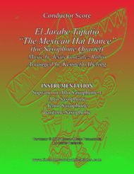 El Jarabe Tapatío - Mexican Hat Dance (for Saxophone Quartet SATB or AATB) Sheet Music by Jesús González Rubio