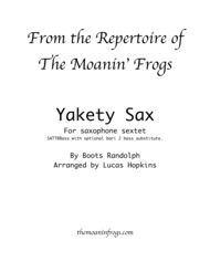 Yakety Sax - Saxophone Sextet Sheet Music by Boots Randolph