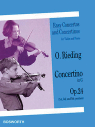 Concertino in G Op. 24 Sheet Music by Oscar Rieding