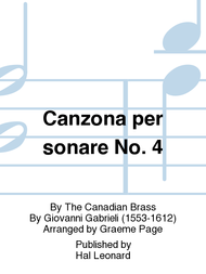 Canzona per sonare No. 4 Sheet Music by The Canadian Brass