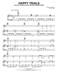 Happy Trails Sheet Music by TV Theme Song