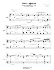 Franck: Panis Angelicus for Soprano Sax & Piano Sheet Music by Cesar Auguste Franck