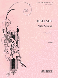 4 Pieces Op17/1 Vn Sheet Music by Josef Suk