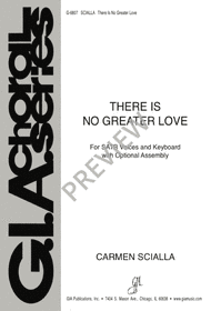 There Is No Greater Love Sheet Music by Carmen Scialla