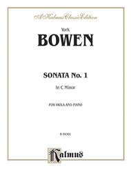 Sonata No. 1 in C Minor Sheet Music by York Bowen