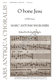 O Bone Jesu Sheet Music by Marc'Antonio Ingegneri