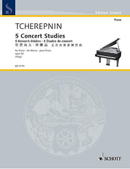 5 Concert Studies op. 52 Sheet Music by Alexander Tcherepnin